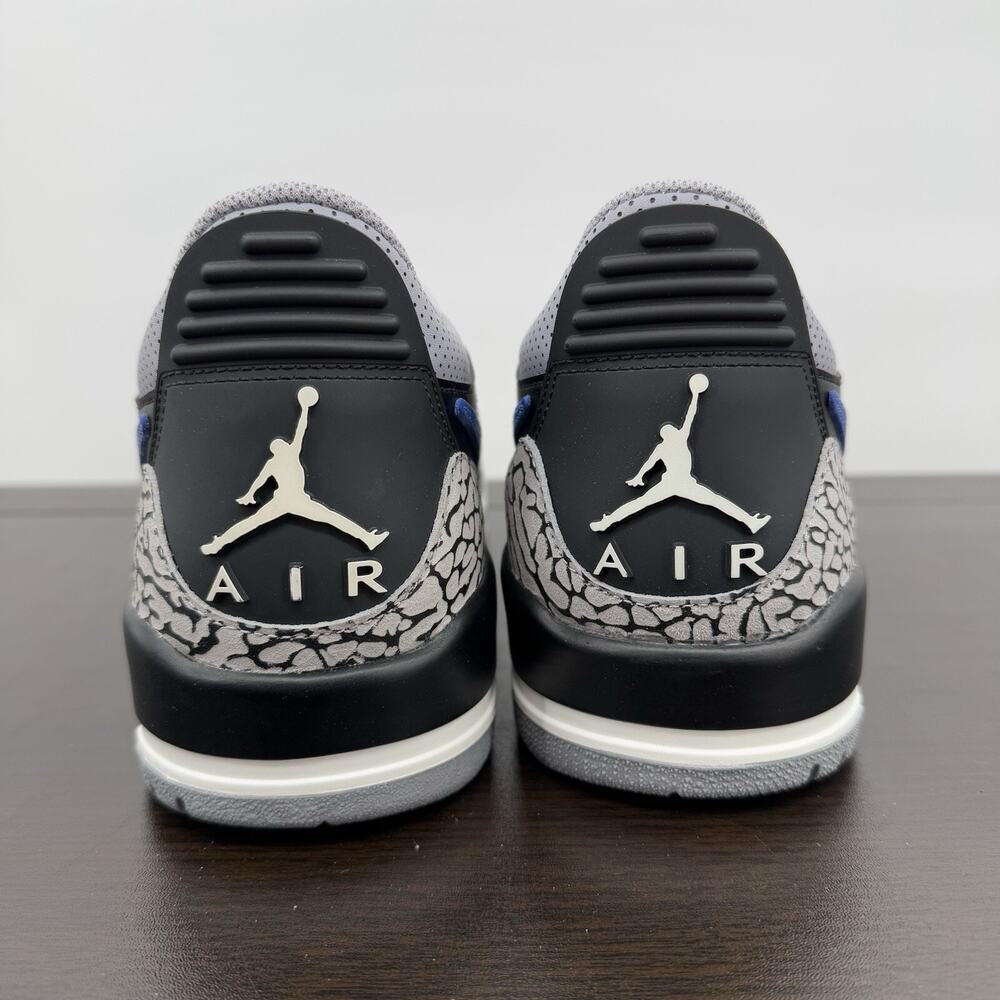 Jordan Men's Low-Top Sneakers in Black, Royal Blue, Gray - Picture 5 of 16